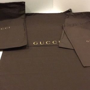 5 Pieces GUCCI DUST BAGS SET 💼